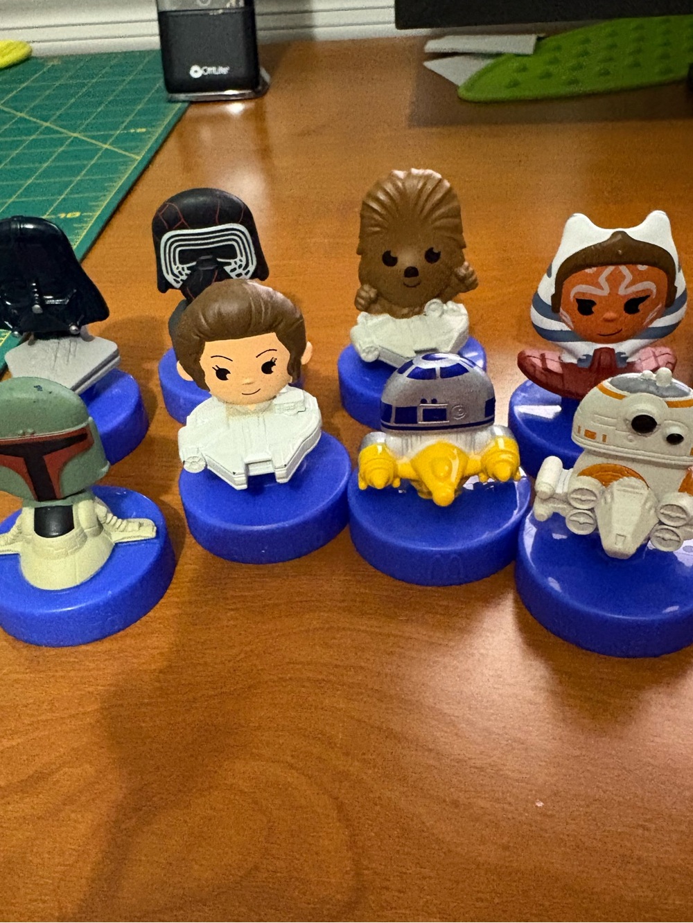 Lot Of 8 - 2025 McDonald’s Happy Meal Disneyland 70th Anniversary Star Wars